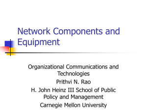 Network Components and Equipment