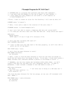 /*Example Program for PC SAS Class*/