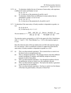90-786 Intermediate Statistics Homework 10 – Suggested Answers 12.70  (a)