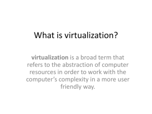 What is virtualization?