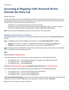 Accessing &amp; Mapping Tufts Network Drives Outside the Data Lab