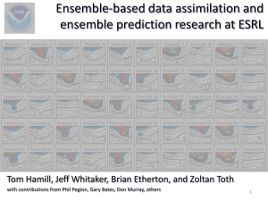 Ensemble-based data assimilation and ensemble prediction research at ESRL