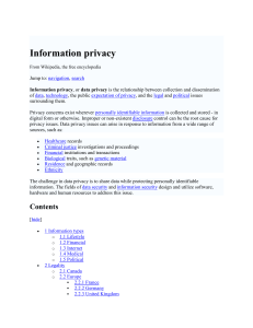 Information privacy