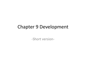 Chapter 9 Development -Short version-