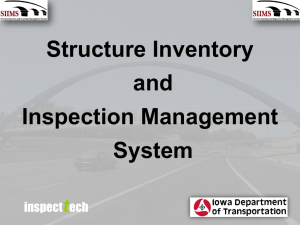Structure Inventory and Inspection Management System