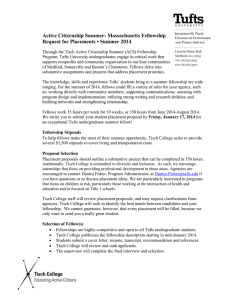 Active Citizenship Summer: Massachusetts Fellowship Request for Placements • Summer 2014