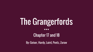 The Grangerfords Chapter 17 and 18 By: Geiser, Hardy, Laird, Pentz, Zuraw