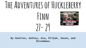 The Adventures of Huckleberry Finn 27- 29