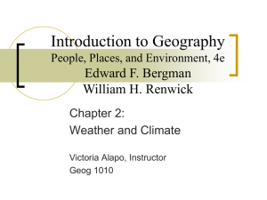 Introduction to Geography Edward F. Bergman William H. Renwick Chapter 2: