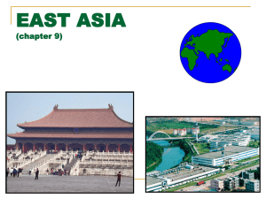 EAST ASIA (chapter 9)