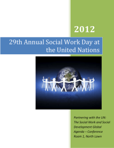 2012 29th Annual Social Work Day at the United Nations