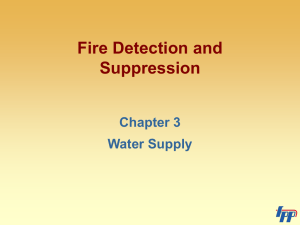 Fire Detection and Suppression Chapter 3 Water Supply
