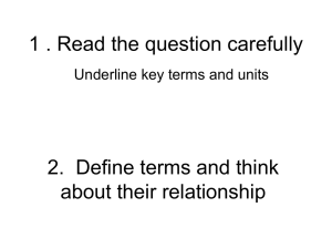 1 . Read the question carefully about their relationship