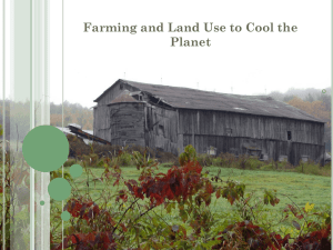 Farming and Land Use to Cool the Planet