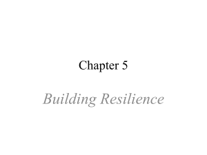 Building Resilience Chapter 5