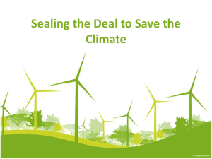 Sealing the Deal to Save the Climate