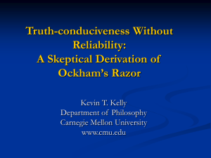Truth-conduciveness Without Reliability: A Skeptical Derivation of Ockham’s Razor