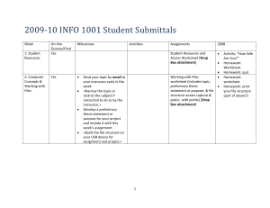 2009-10 INFO 1001 Student Submittals