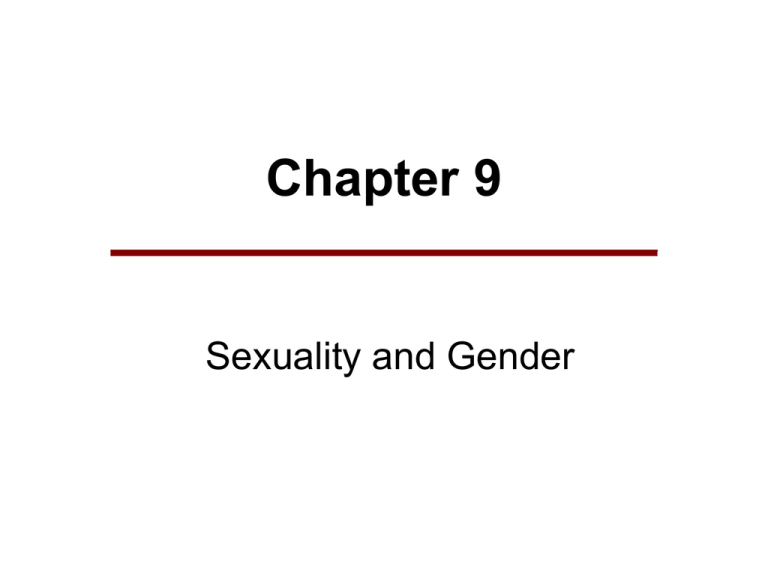 Chapter 9 Sexuality And Gender