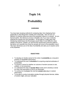 Topic 14:  Probability 2