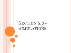 S 5.3 – ECTION IMULATIONS