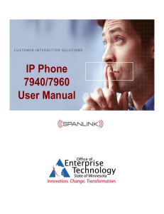 IP Phone 7940/7960 User Manual