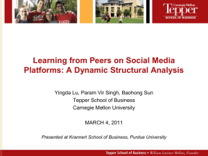 Learning from Peers on Social Media Platforms: A Dynamic Structural Analysis