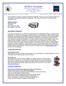DFSM E-Newsletter March 2006  Volume 2 – No. 3