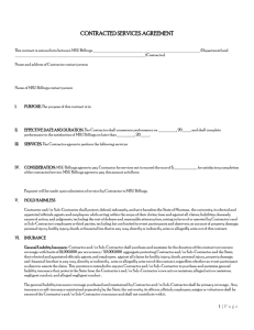 CONTRACTED SERVICES AGREEMENT