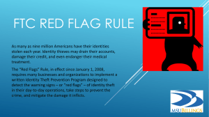 FTC RED FLAG RULE
