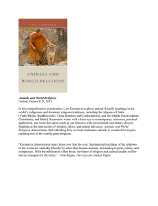 Oxford: Oxford U.P., 2011 Animals and World Religions
