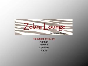 Zebra Lounge Presented to you by: Hannah Natalie