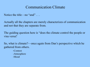 Communication Climate
