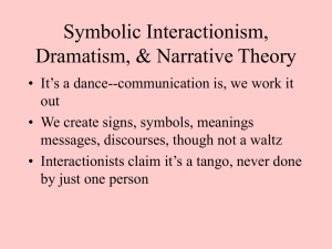 Symbolic Interactionism, Dramatism, &amp; Narrative Theory