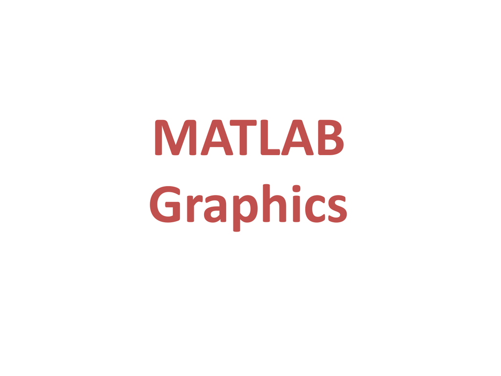 MATLAB Graphics