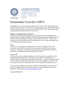 Sustainable Food for COP15