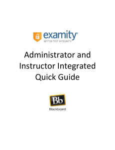Administrator and Instructor Integrated Quick Guide