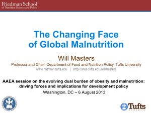 The Changing Face of Global Malnutrition Will Masters