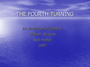 THE FOURTH TURNING An American Prophecy William Strauss Neil Howe