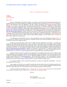 PU Mission Dean of ETCS Template   updated 3/14/14
