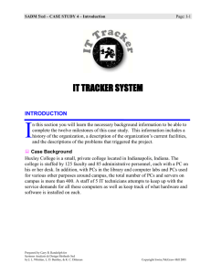 I IT TRACKER SYSTEM  INTRODUCTION