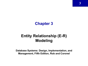 Chapter 3 Entity Relationship (E-R) Modeling 3