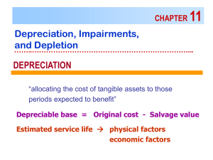 11 Depreciation, Impairments, and Depletion DEPRECIATION