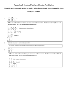 Algebra Ready Benchmark Test Form C Practice Test Solutions