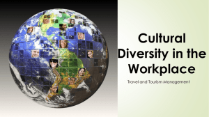 Cultural Diversity in the Workplace Travel and Tourism Management