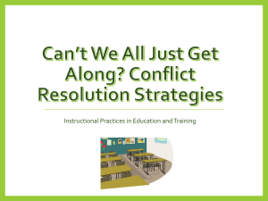Instructional Practices in Education and Training