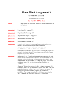 Home Work Assignment 3 for MSIS 385 section 02 Note: