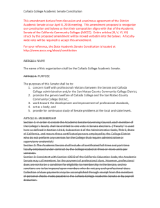 Cañada College Academic Senate Constitution