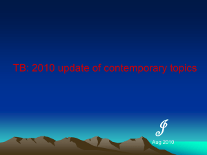J TB: 2010 update of contemporary topics Aug 2010