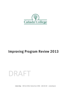 DRAFT Improving Program Review 2013